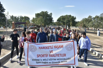 Edirne’de Dünya Yürüyüş Etkinliği