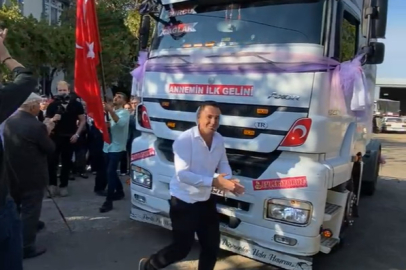 TIR'ını Gelin Arabası Yaptı