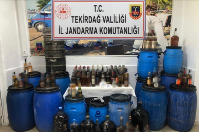 Tekirdağ'da 700 Litre Sahte İçki Ele Geçirildi