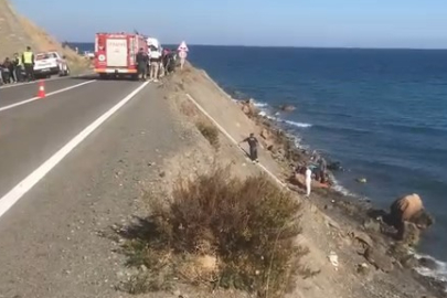 Tekirdağ'da Motosikletli Denize Düştü