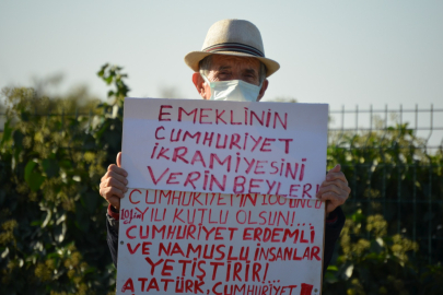 Edirne’de “Emeklinin Cumhuriyet İkramiyesini Verin” Eylemi