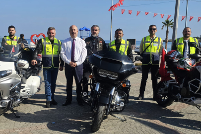 Tekirdağ'da Motosiklet Kulübünden Cumhuriyet Bayramı Turu