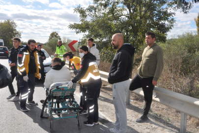 Lüleburgaz'da Devrilen Motosiklet Sürücüsü Yaralandı