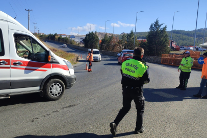 Keşan’daki Kazada Sürücü Kask Sayesinde Kazayı Hafif Sıyrıklarla Atlattı