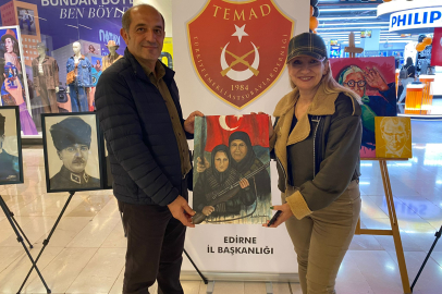 Ressam Meba’dan TEMAD’a Anlamlı Hediye