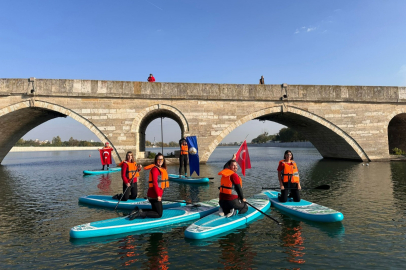 TÜ’den Meriç Nehri’nde Ayakta Kürek Sörfü Projesi