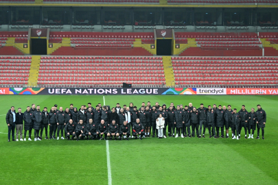 A Milli Futbol Takımı, Kayseri'ye Geldi