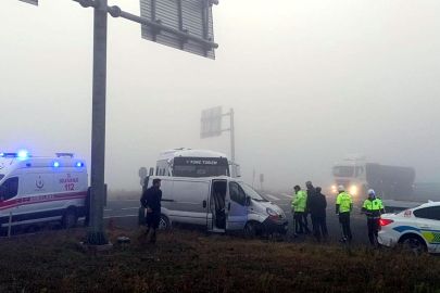 Tekirdağ’da Midibüs İle Minibüs Çarpıştı; 4 Yaralı