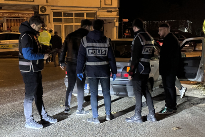 Edirne'de Polis Ekipleri Asayiş ve Trafik Denetimi Yaptı