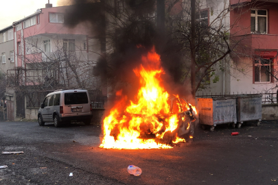 Tekirdağ'da LPG'li Otomobil Alev Topuna Döndü