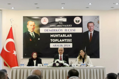 Demirköy'de Muhtarlar Toplantısı Gerçekleşti