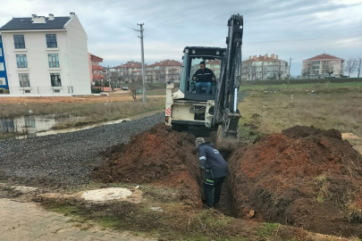 Babaeski'de Altyapı Çalışmaları Devam Ediyor