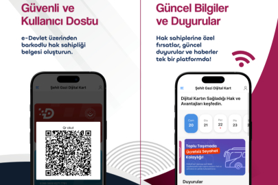 Şehit Yakınları ve Gazilerin Ücretsiz Seyahat Hakkı Mobil Uygulamada