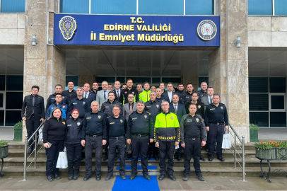 Edirne Emniyet Müdürlüğünde Değerlendirme Toplantısı Yapıldı