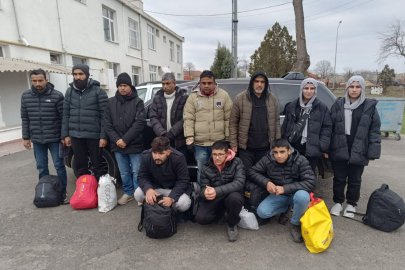 Tekirdağ'da 13 Düzensiz Göçmen Yakalandı