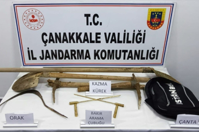 Çanakkale’de Kaçak Kazı Yapan 7 Kişi Suçüstü Yakalandı