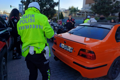 Edirne'de Abart Egzozlu Bulgar Sürücüye Ceza