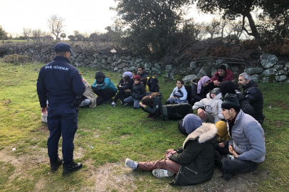 22 Düzensiz Göçmen Çanakkale'de Yakalandı