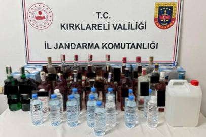 Kırklareli'nde Sahte İçki ve Uyuşturucu Hap Ele Geçirildi