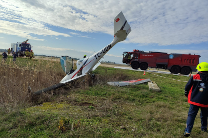 Bursa’da Pistten Çıkan Eğitim Uçağının Pilotu Yaralandı