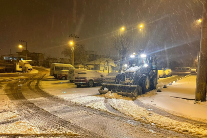 Keşan Belediyesi'nden Kar Yağışıyla Mücadele