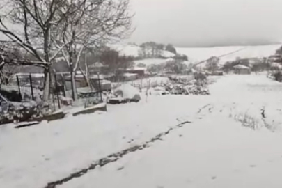 Tekirdağ Hayrabolu'da Kar Yağışı