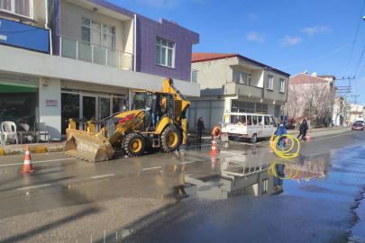 Havsa Belediyesi’nden Su Patlağına Müdahale