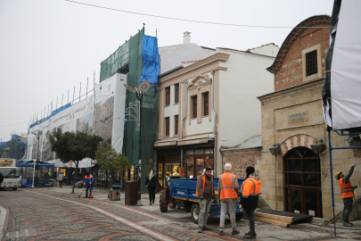 Edirne Merkezindeki Sokak Sağlıklaştırma Projesinde Çalışmalar Sürüyor