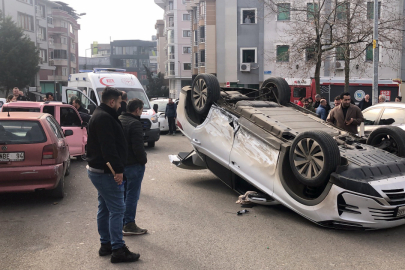 Takla Atan Araçtan, Emniyet Kemeri Sayesinde Yara Almadan Çıktı