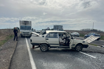 Muratlı-Tekirdağ Karayolunda Kaza: 2 Yaralı