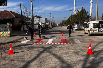 Kavaklı’da Trafik Çizgileri ve Yaya Geçitleri Boyanıyor