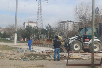 Edirne’deki Zübeyde Hanım Parkı Tamamen Boşaltıldı