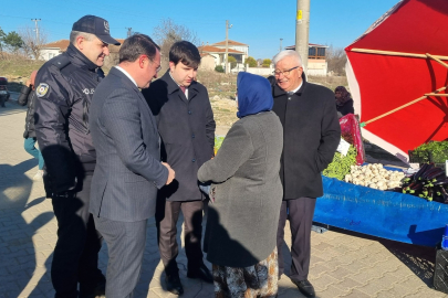 Kaymakam Ayte'den Halk Pazarı ve İlçe Esnafına Ziyaret