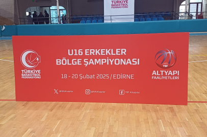 Edirne'de U-16 Basketbol Turnuvası Başladı