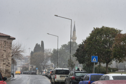 Tekirdağ'da Kar Yağışı Başladı