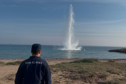 Çanakkale’de Denizde Bulunan Mayın İmha Edildi