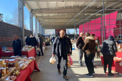 Edirne’deki Emek Pazarı’nda Bahar Bereketi