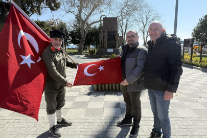 Şehitler İçin 7 Yıldır İstanbul'dan Çanakkale'ye Yürüyen Saffet Gümüş Gelibolu'ya Ulaştı