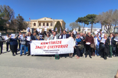 Edirne Valiliği Önünde “Tahsis” Açıklaması