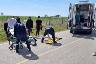 Tankere Çarpan Motosikletin Kasksız Sürücüsü Ağır Yaralandı