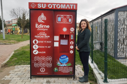 Edirne Belediyesi’nden Su Otomatı Hizmeti