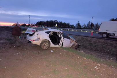 Kırklareli'nde Takla Atan Otomobildeki 1 Kişi Öldü, 1 Kişi Yaralandı