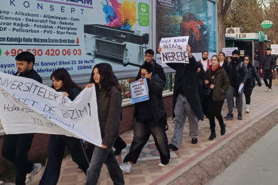 Edirne’de Olaysız Protesto Yürüyüşü